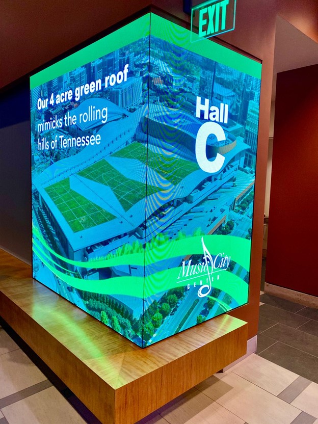 tennessee, music city center, video wall, led