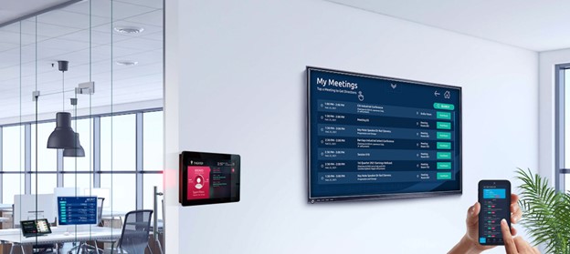 corporate digital signage, workplace technology, Space & Room Management